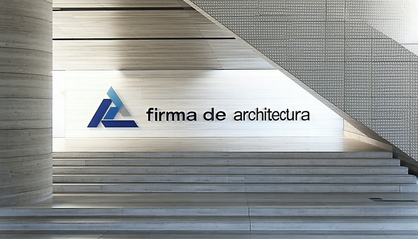 Logo de firma de arquitectura innovadora